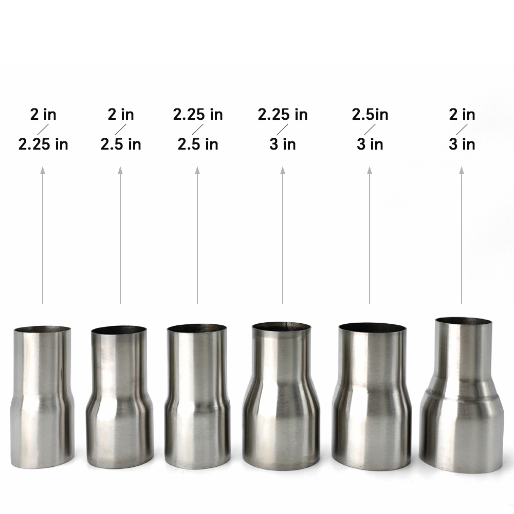 Taille du réducteur de l'adaptateur de tuyau d'échappement