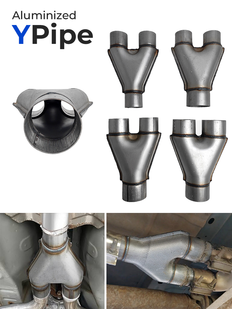 Stainless Steel Y-Pipe Connector for Exhaust Systems Connecteur de tuyaux en Y en acier inoxydable pour les systèmes d'échappement