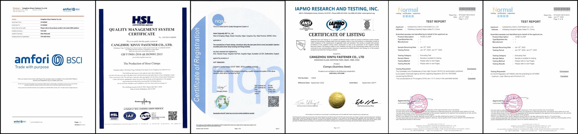 Certificat de certification YDCTClamp