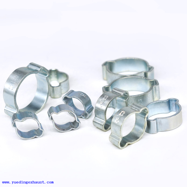 Clip de tuyau à double oreille à double oreille plaqué Deux oreilles Clip de tuyau