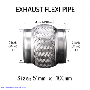 2 pouces x 4 pouces à souder sur la réparation de tube flexible de joint flexible de tuyau d'échappement flexible