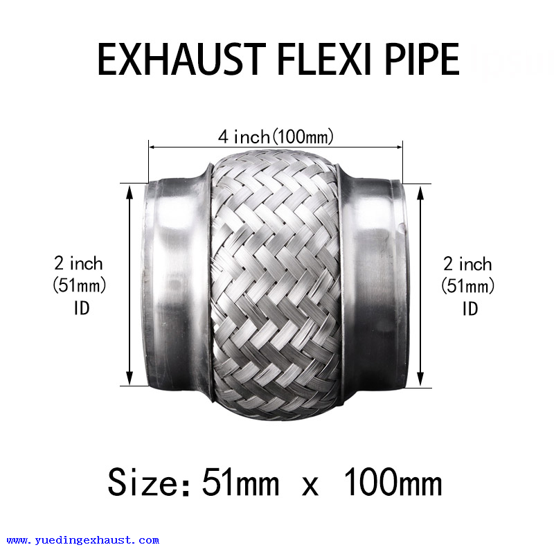51 mm x 100 mm à souder sur la réparation de tube flexible de joint flexible de tuyau flexible d'échappement