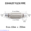 63mm x 250mm Tuyau d'échappement Flexi Tuyau Flex Joint Flexible Réparation de tube