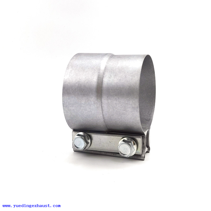 Collier de serrage à recouvrement en acier aluminisé de 6 po, collier de serrage d'échappement