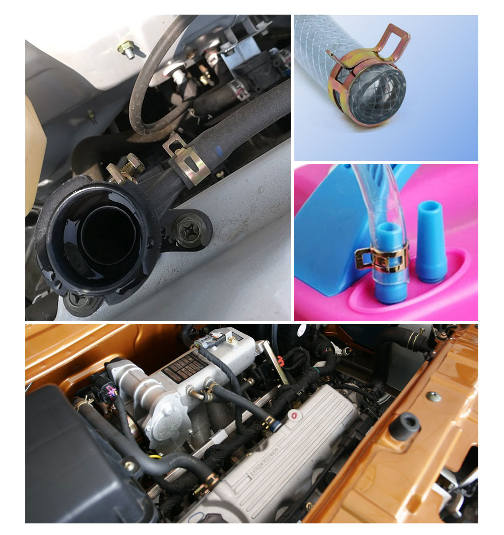 Divers sc&eacute;narios d'application des pinces &agrave; ressort