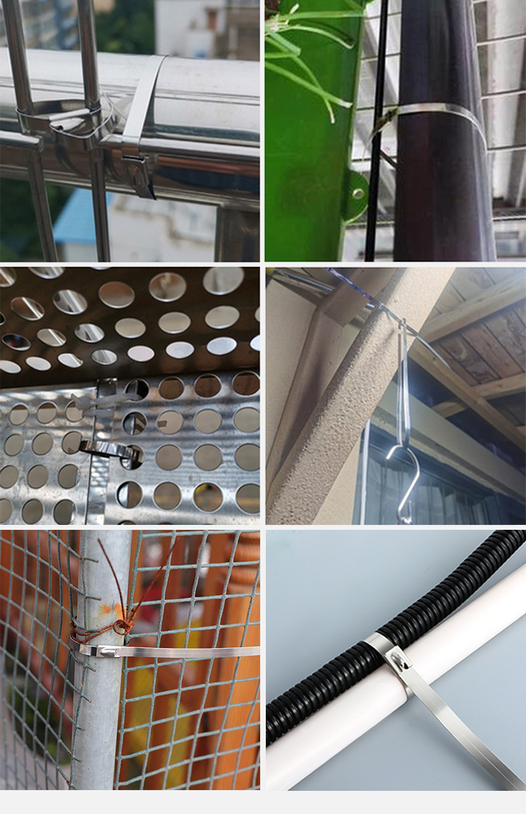 Applications des attaches de câble en acier inoxydable
