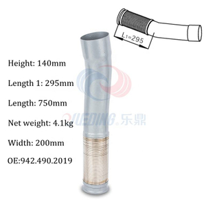 Tuyau d'échappement flexible Mercedes-Benz - OE 942 490 2019 / 942 490 1019