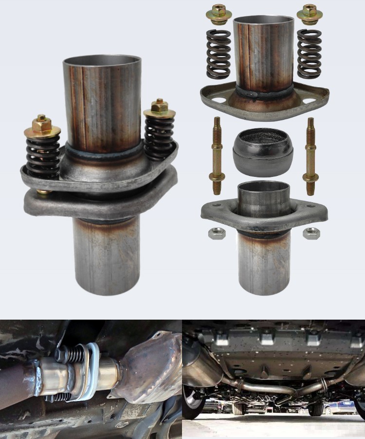 ball flange exhaust connector joint d'échappement à rotule et douille