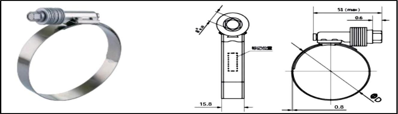 Heavy duty American clamp Pince américaine lourde