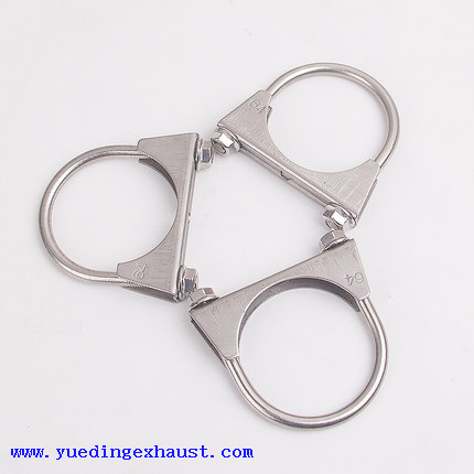 304 Pince de silencieux d'échappement en selle en acier inoxydable - 2 pouces