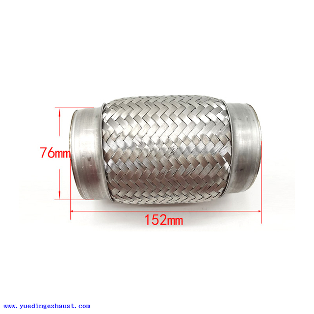 Échappement flexion en acier inoxydable double tresse voiture flexible universelle durable