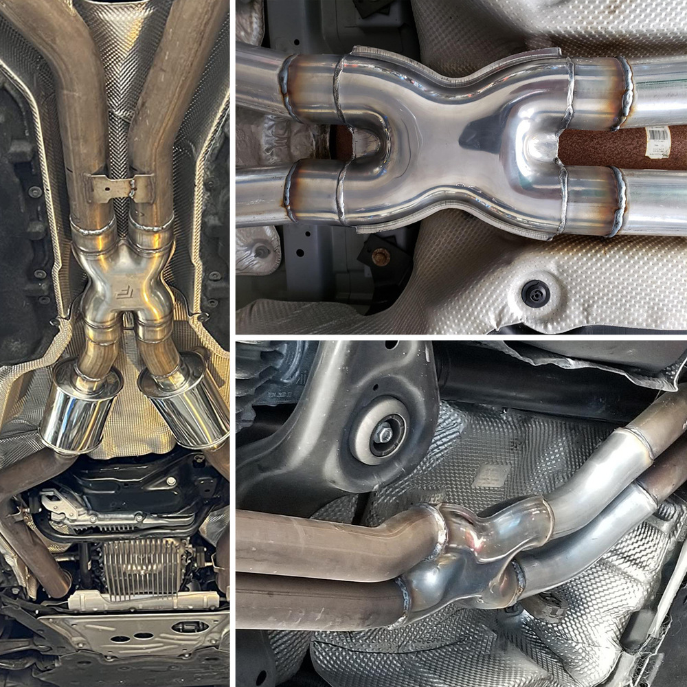 Connecteur d'adaptateur de tuyau d'échappement X-Pipe et Y-Pipe