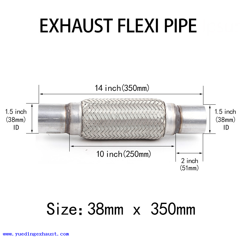 Réparation de tube flexible de joint flexible de tuyau d'échappement de 1,5 po x 14 po