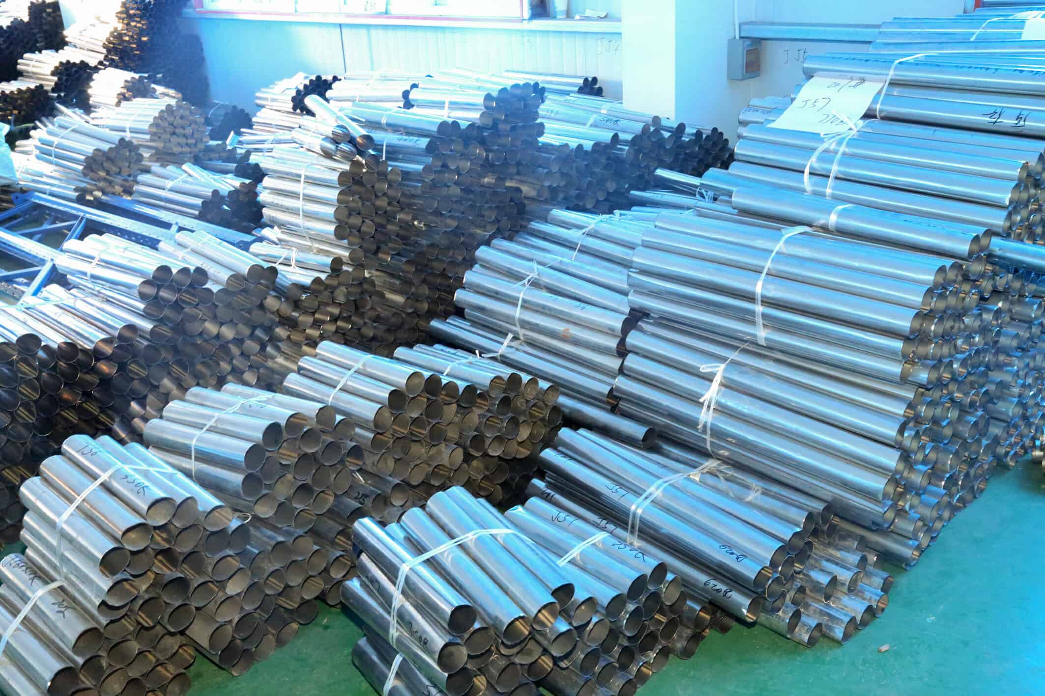 Production de tuyaux en acier