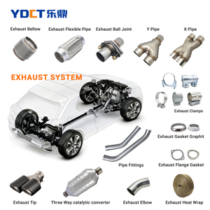 Pièces complètes du système d'échappement automobile