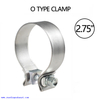 2.75' Tuyau d'échappement turbo en acier inoxydable Accuseal O Clamp