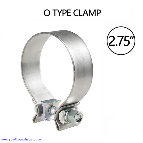 2,75 'Pipe d'échappement turbo en acier inoxydable Accusaire O Pince