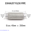 1,75 po x 10 po à souder sur la réparation de tube flexible de joint flexible de tuyau d'échappement flexible