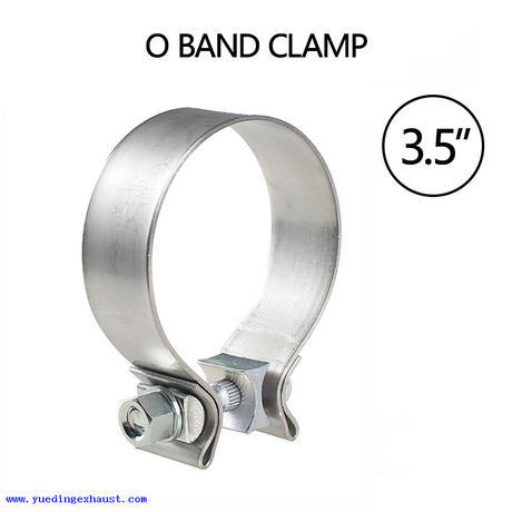 3,5 '' 89 mm d'échappement de la bande o pince 304 acier inoxydable