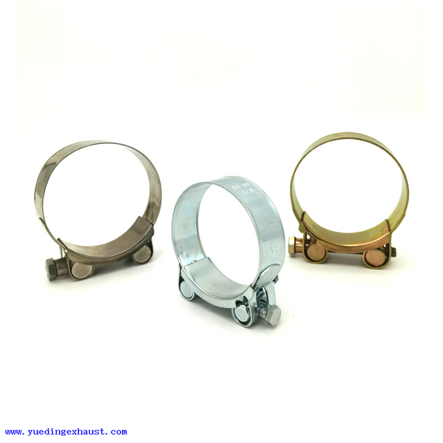 Pince de tuyau à boulon unique à boulon unique en fer à boulon unique en fer galvanisé avec écrou massif