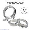 3'' V-Band Flange & Clamp Kit for Turbo Exhaust Pipes