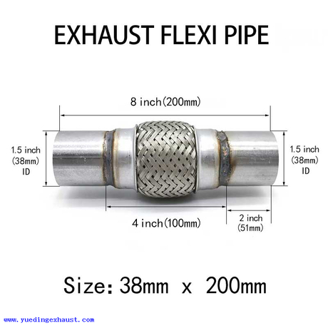 1,5 x 8 pouces Échappement Flexi TUBE JOINT FLEXIBLE TIPE RÉPARATION
