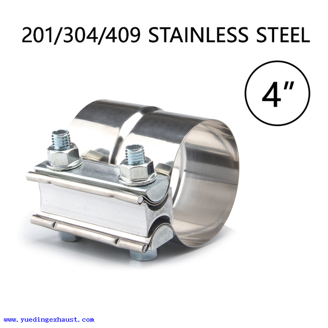 4 'Bande d'échappement en acier inoxydable Pince à étape
