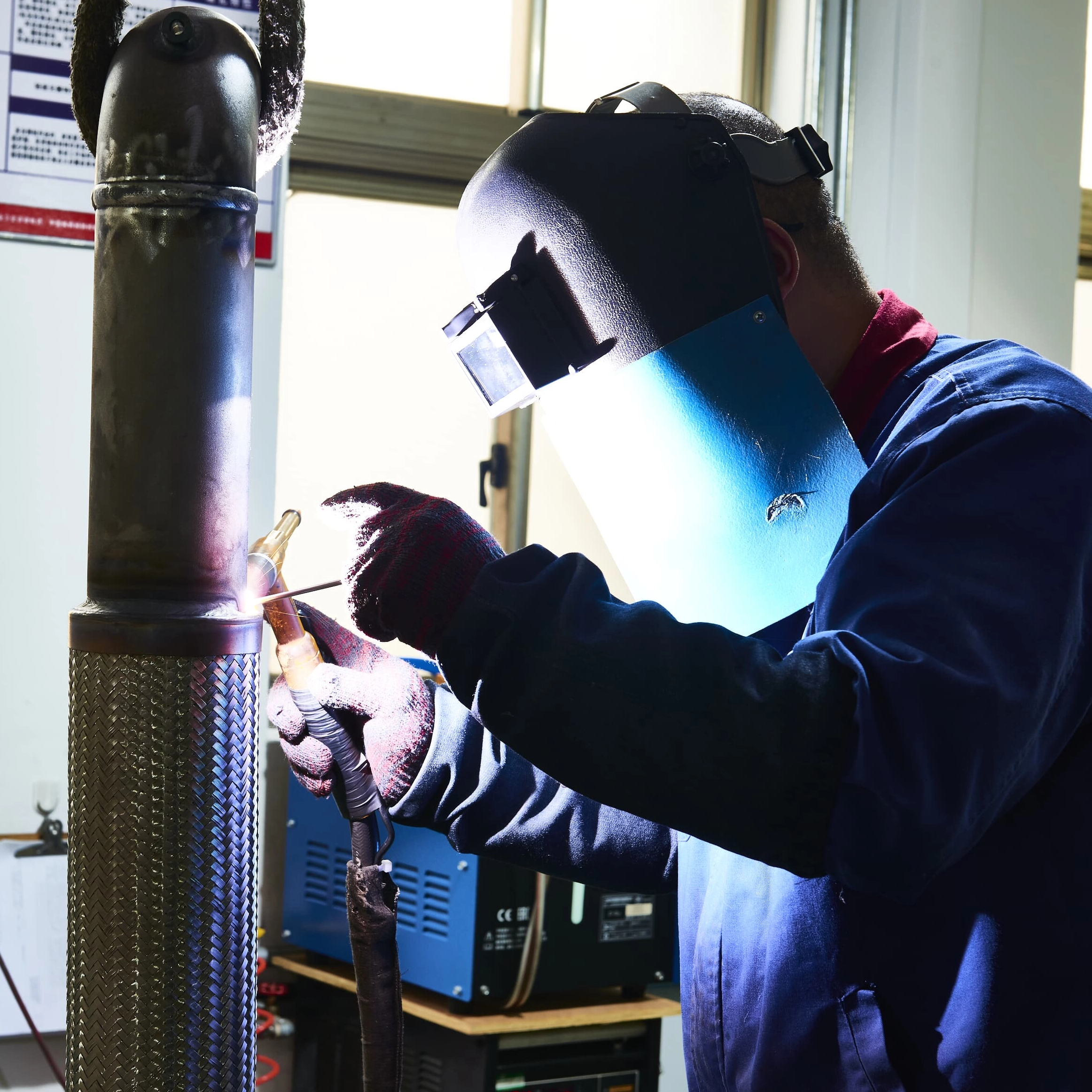 Soufflet renforcé sur mesure en acier inoxydable