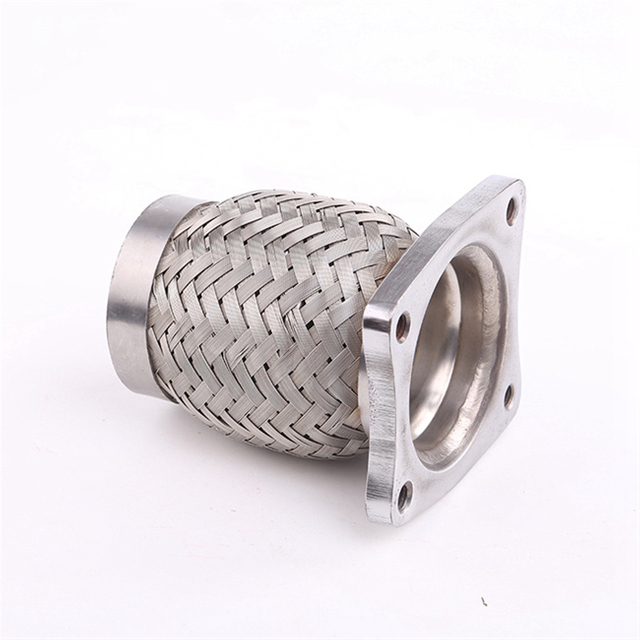 Échappement en acier inoxydable automatique tuyau flexible avec bride