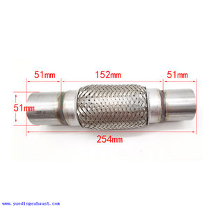2 x 10 pouces flexible tuyau d'échappement