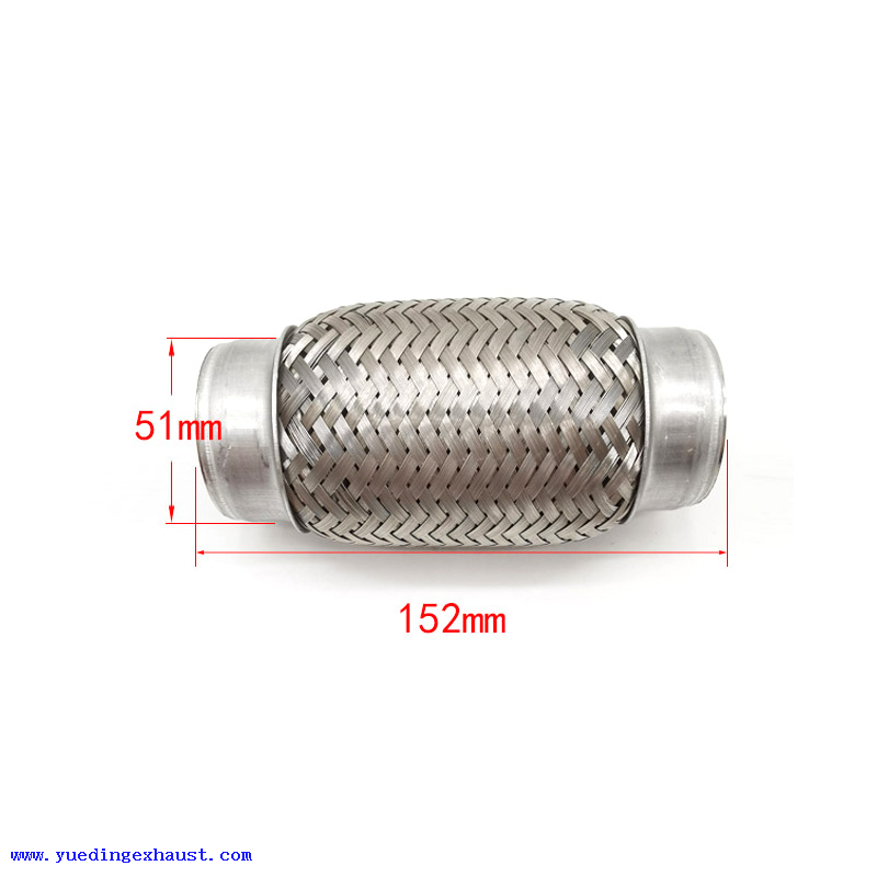 Soudure de tube ondulé de soufflet d'échappement d'acier inoxydable de 2 X 6in sur l'installation