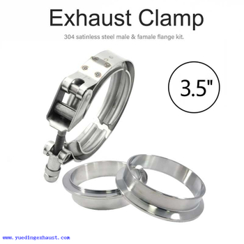 3,5 'Band V-Band Ferme rapide Universal Blamp Fange Turbo Downpipe Acier inoxydable
